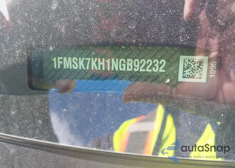 2022 Ford Explorer St-Line from USA, damaged, VIN 1FMSK7KH1NGB92232